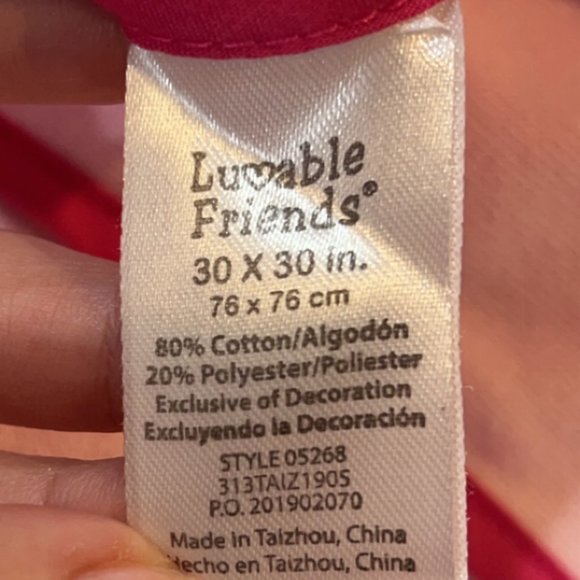 Luvable Friends Baby Hooded Towel with 4 Washcloths 30x30 NWOT - Picture 3 of 8